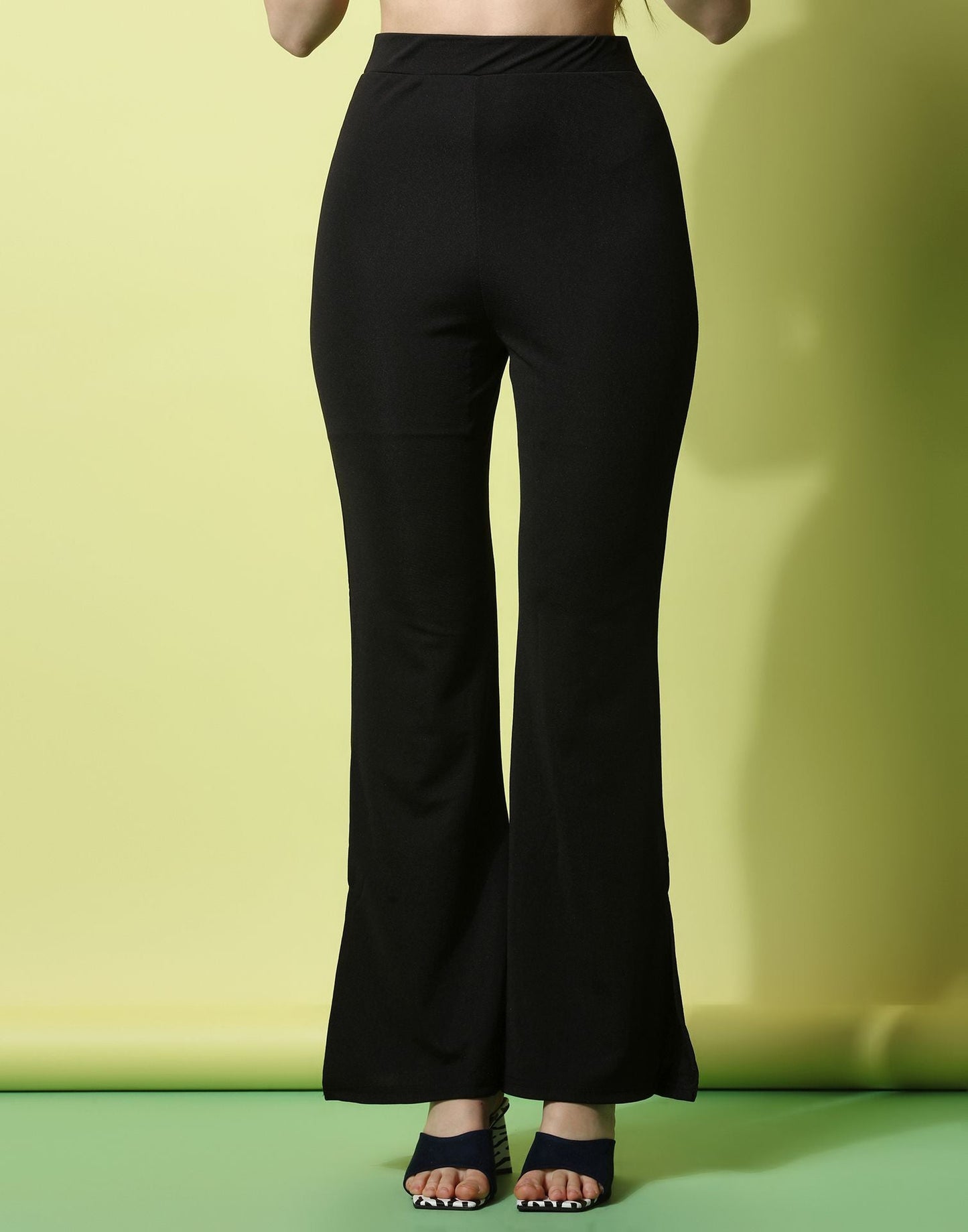 Black Flared Trouser