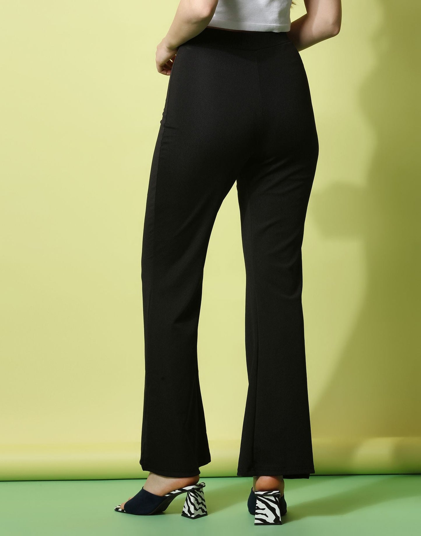 Black Flared Trouser