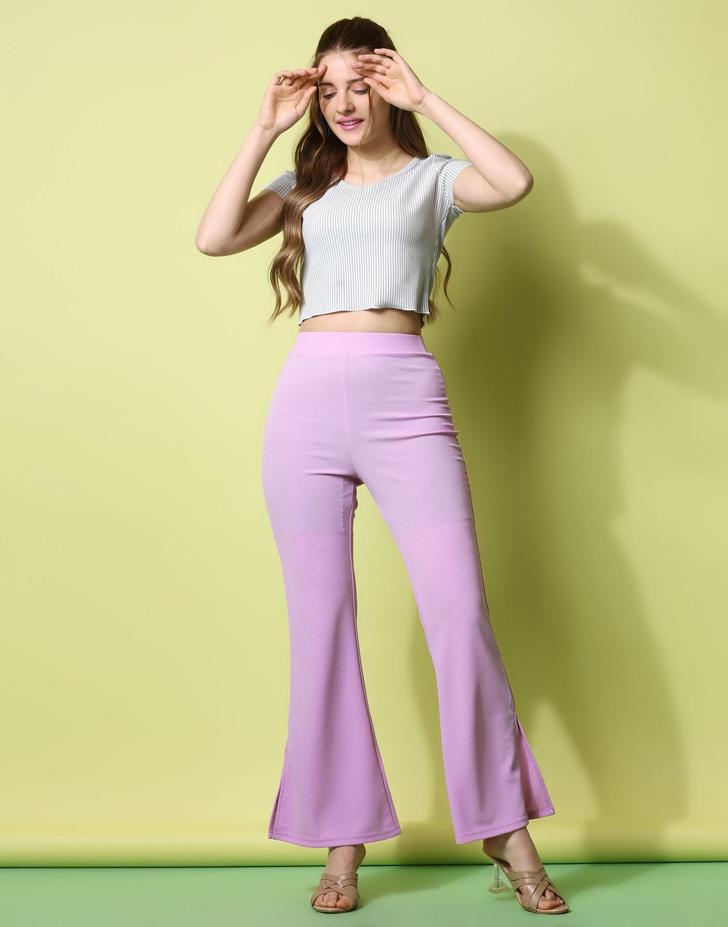 Lavender Flared Trouser