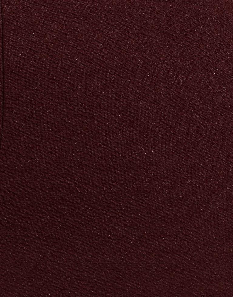 Maroon Flared Trouser