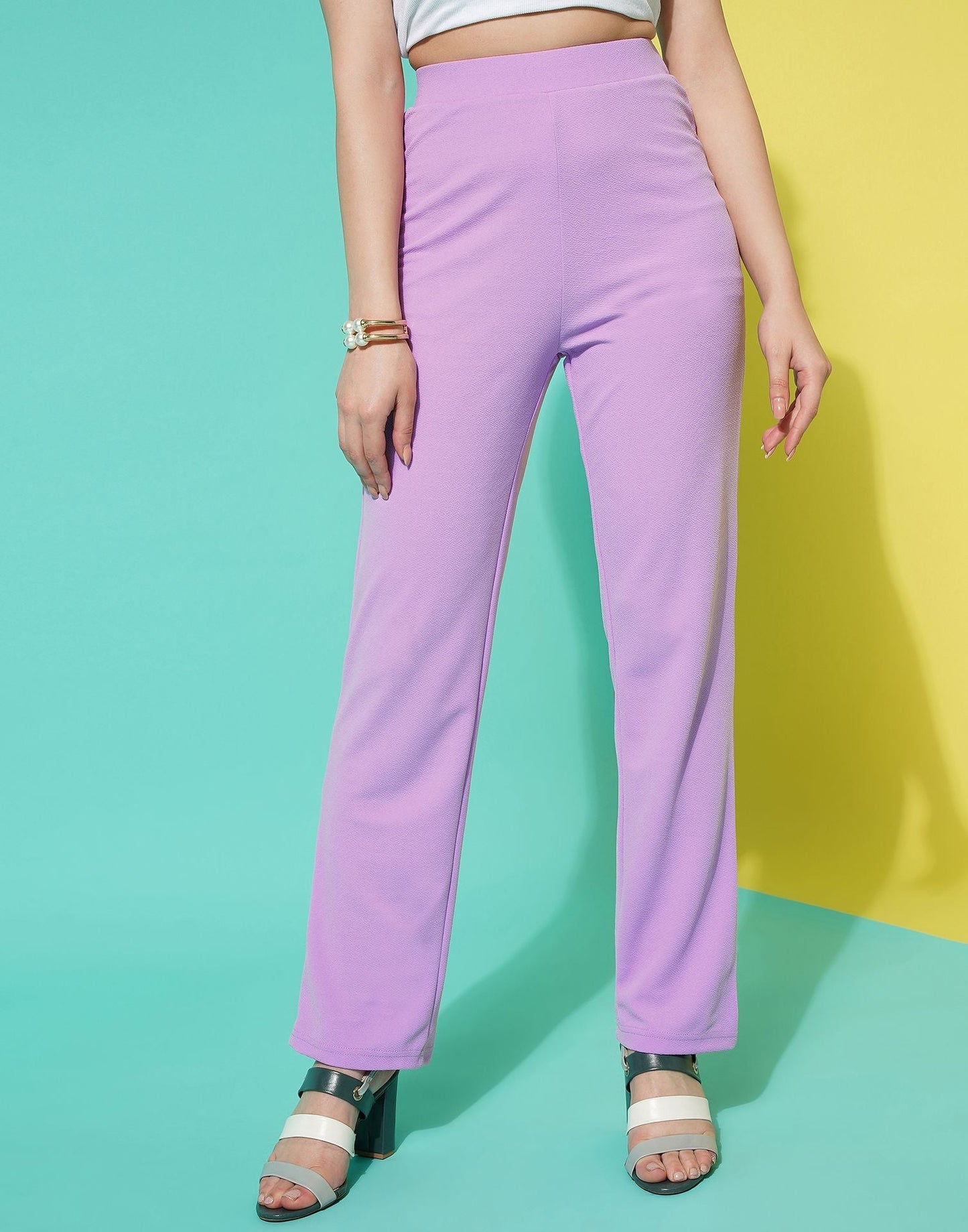 Lavender Straight Fit Trouser