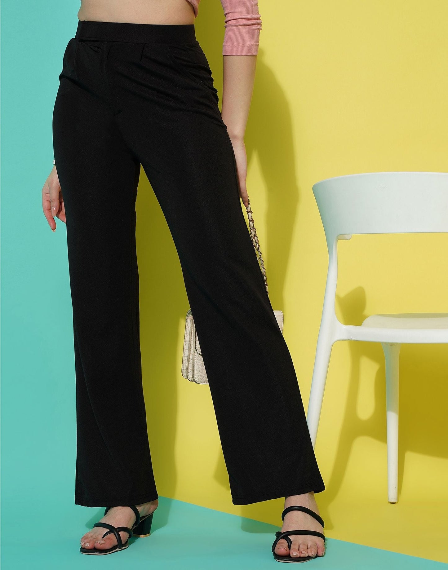 Black Straight Trouser