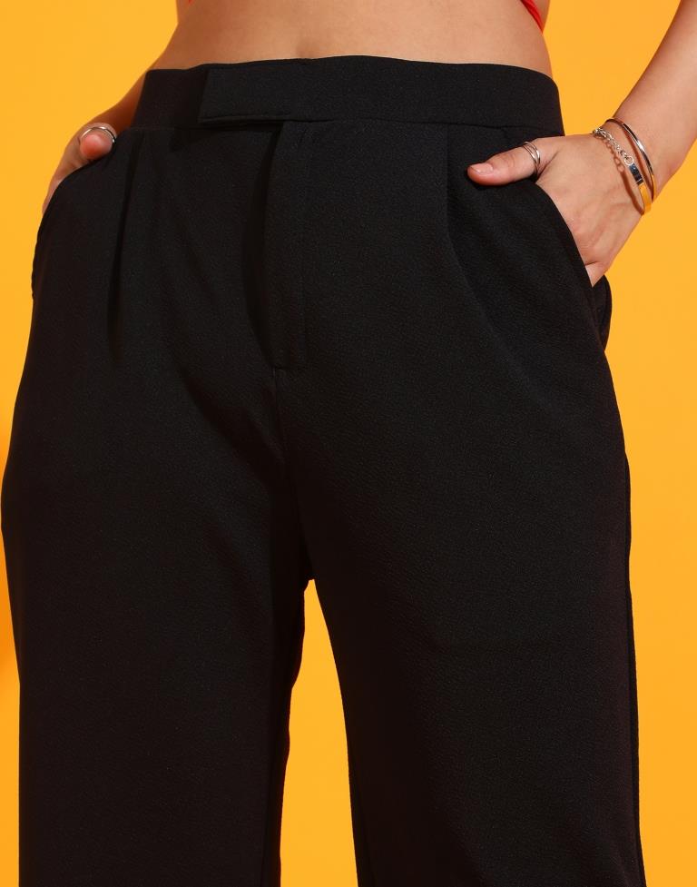 Black Straight Trouser