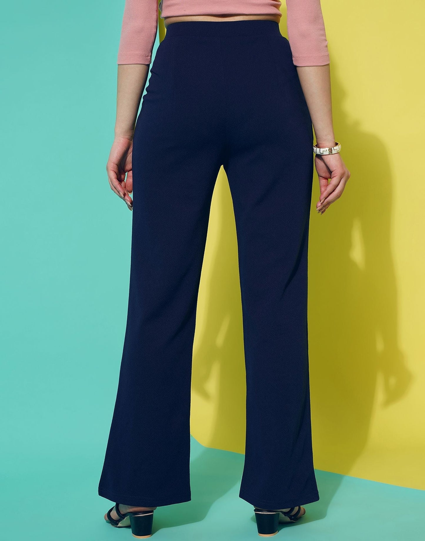 Blue Straight Trouser