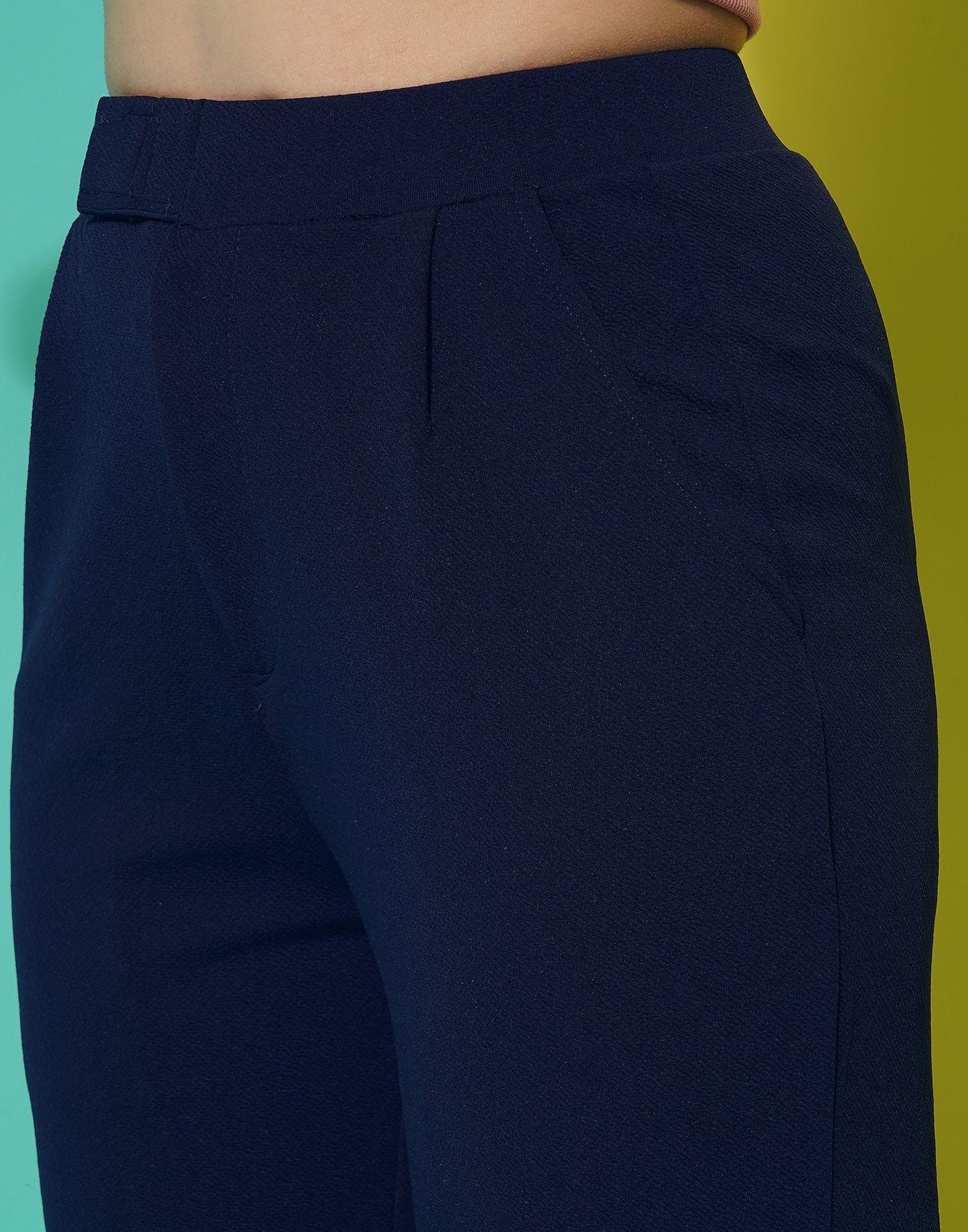 Blue Straight Trouser