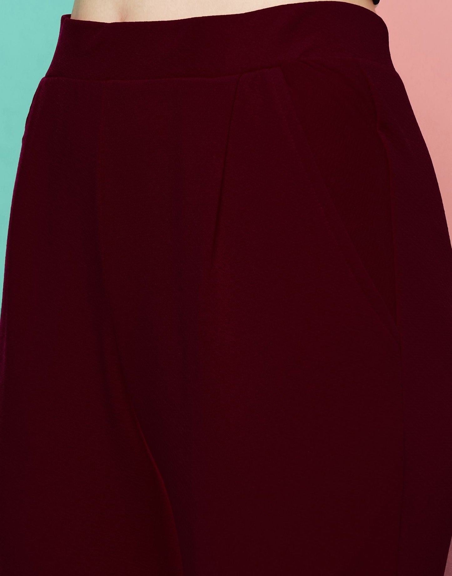 Maroon Leggings Fit Pant