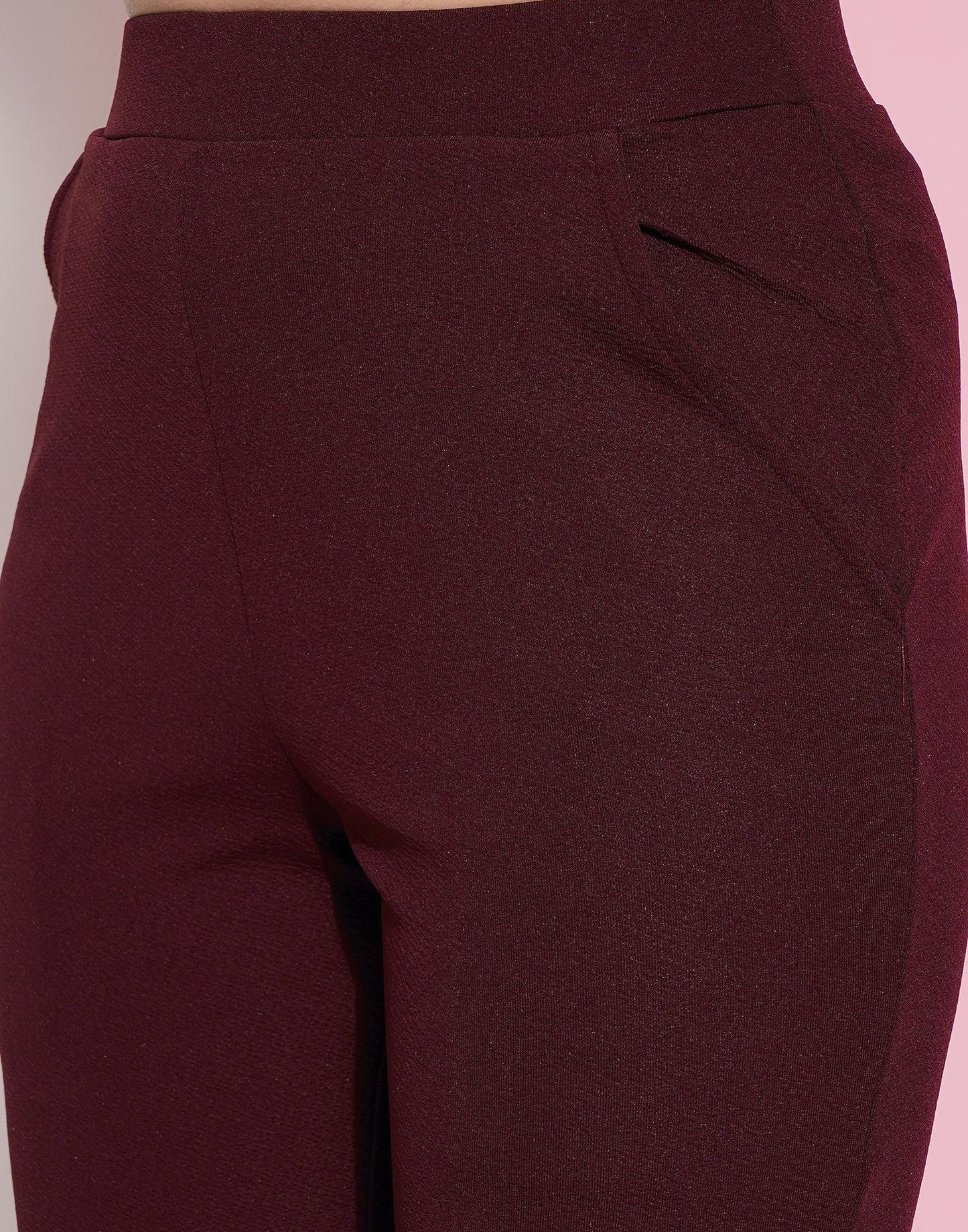 Maroon Leggings Fit Pant