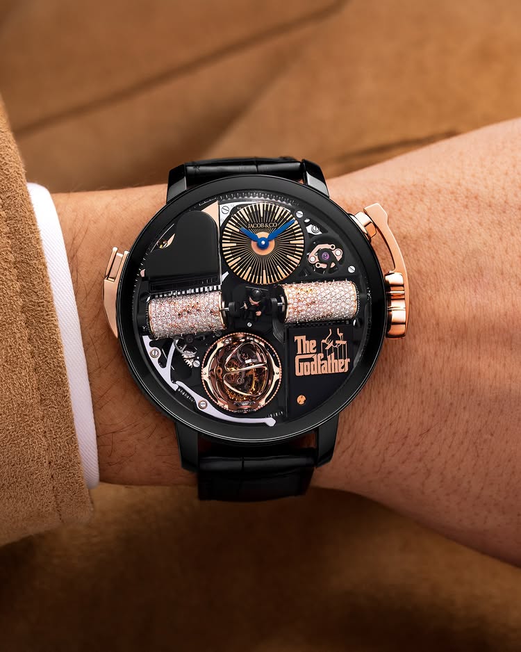 Limited Edition Jacob & Co. Opera Godfather black DLC titanium watch (P04)