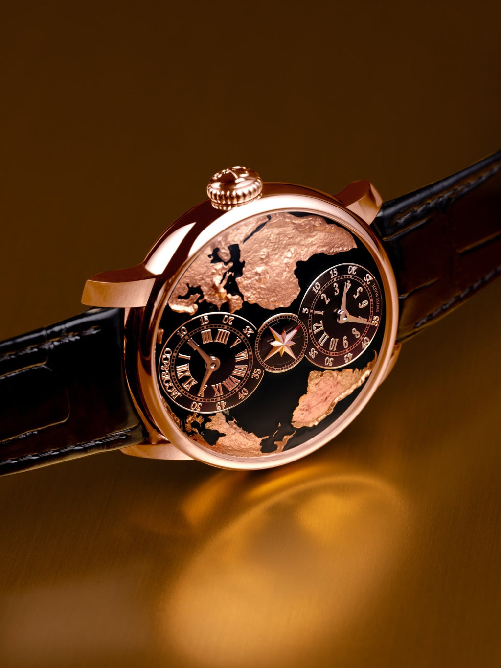 Limited Edition Jacob & Co. The World Is Yours Dual Time Zone watch (P04)