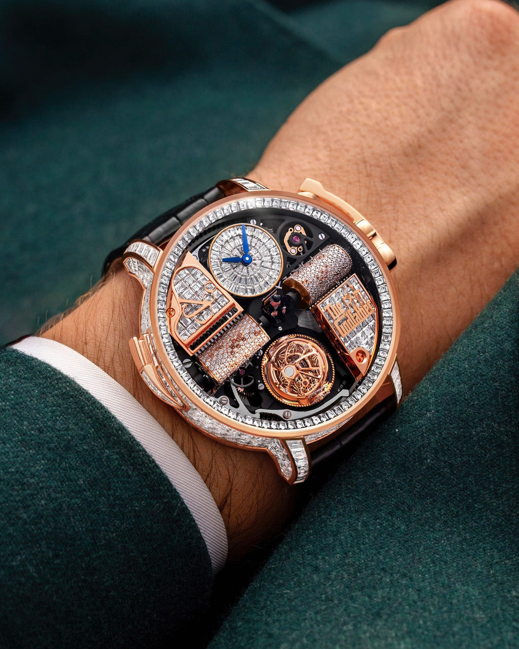 Limited Edition Jacob & Co. Opera Godfather Baguette watch (P04)