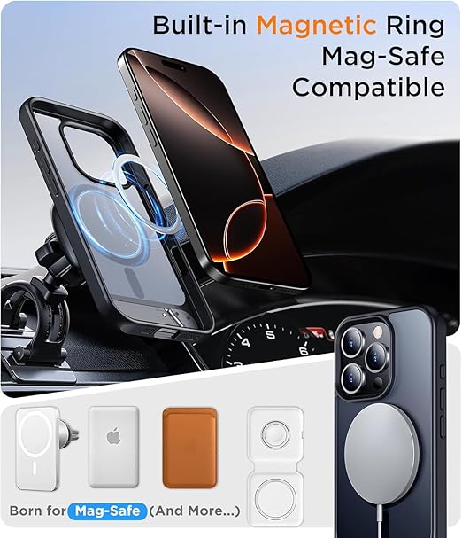 Magnetic Cover Compatible For iPhone 16 Pro Max Case