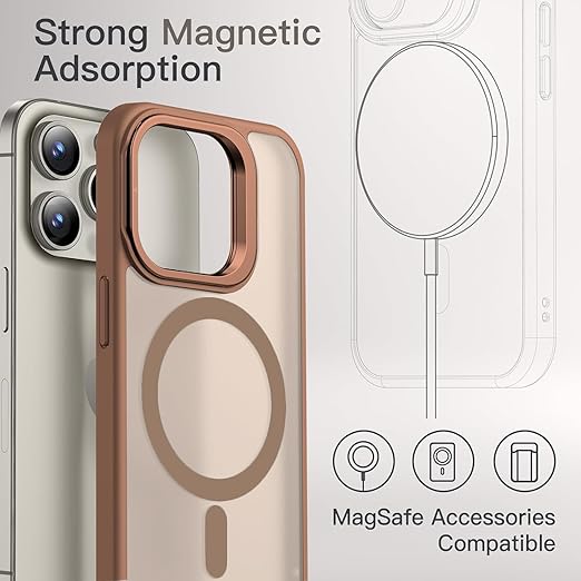 Mag Safe Polycarbonate Back Case for iPhone 16 Pro Max