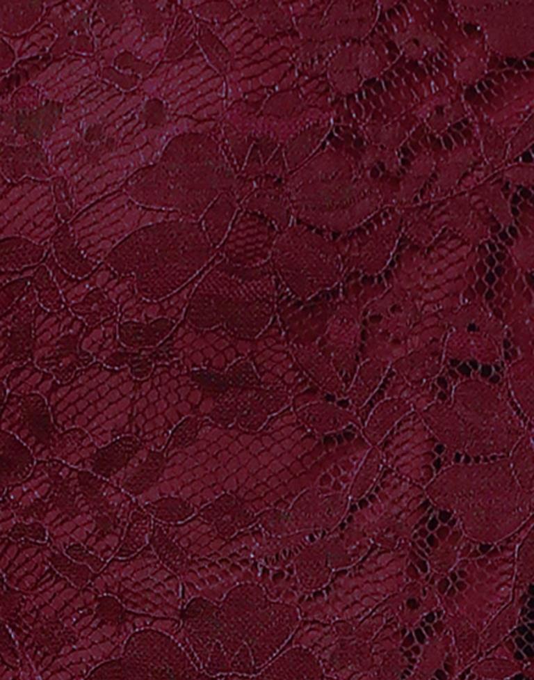 Beguiling Maroon Coloured Net Russell Net Tops