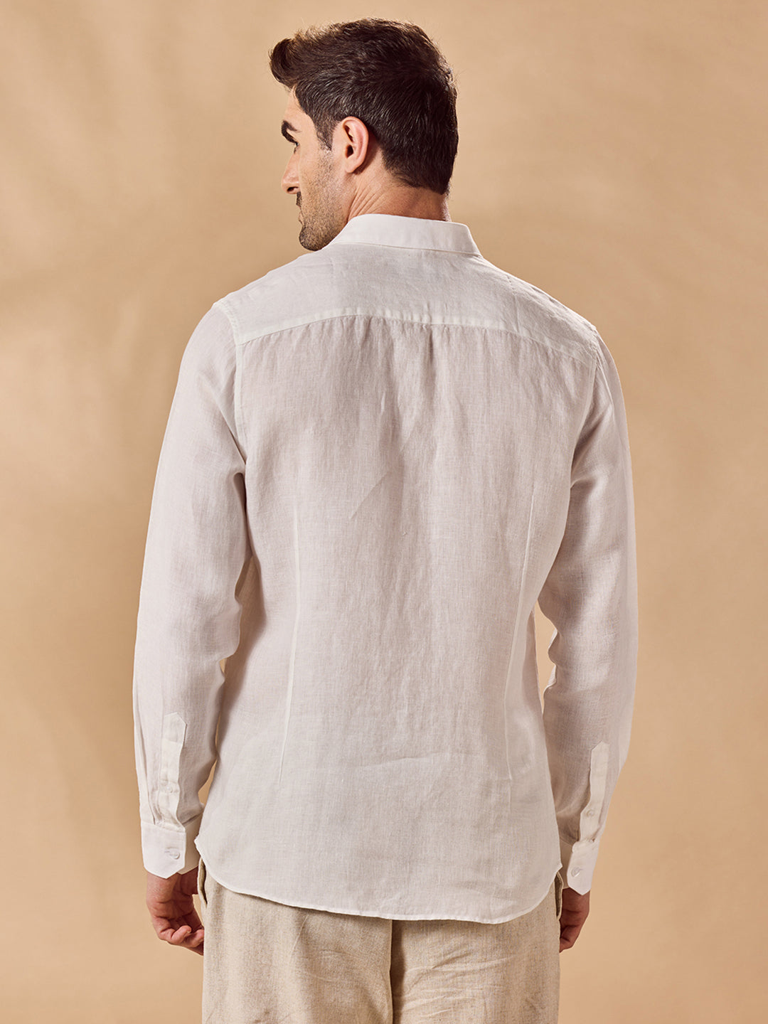 Aldeno Men White Casual Shirt (JAROM)