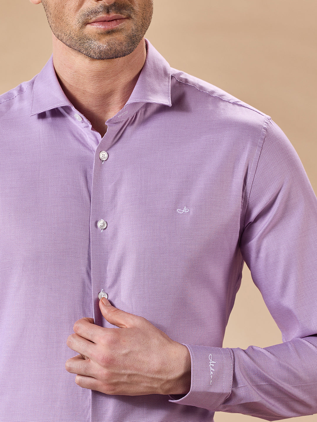 Aldeno Men Lavender Formal Shirt (CHAZ)