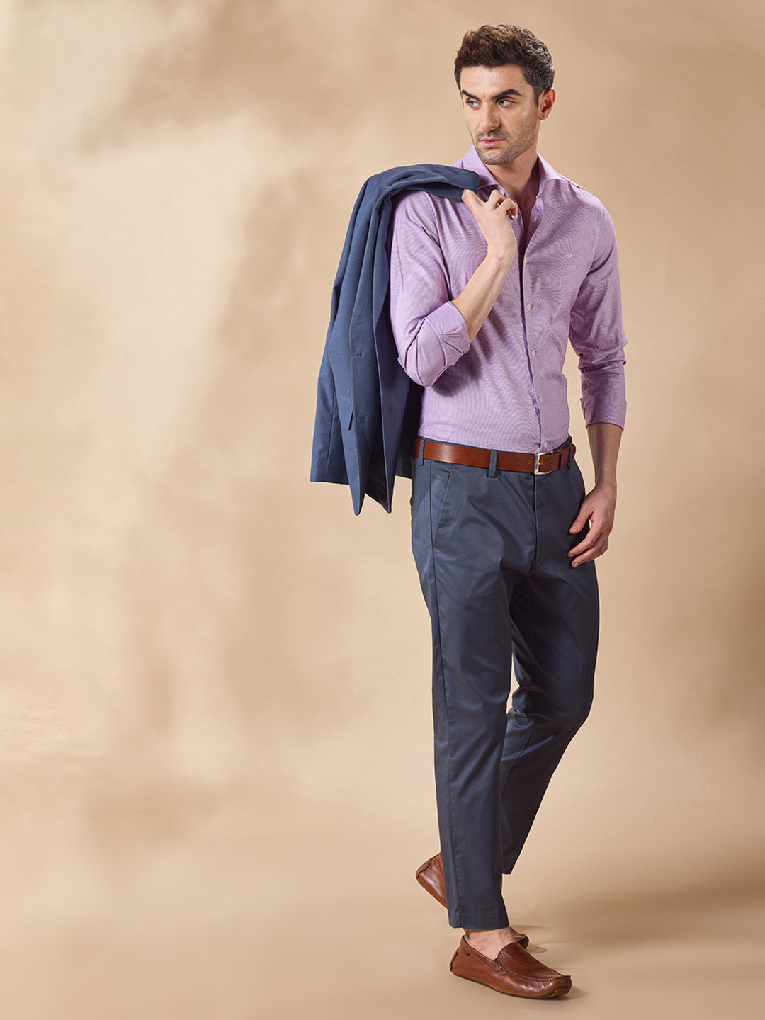 Aldeno Men Lavender Formal Shirt (CHAZ)