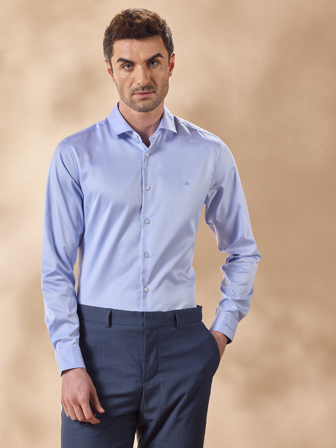 Aldeno Men Blue Formal Shirt (JOHN)