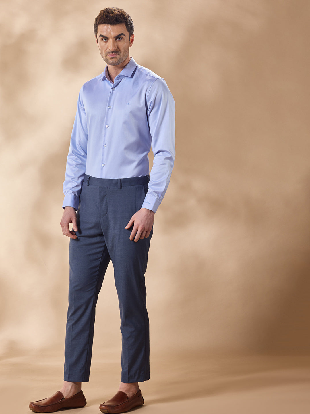 Aldeno Men Blue Formal Shirt (JOHN)