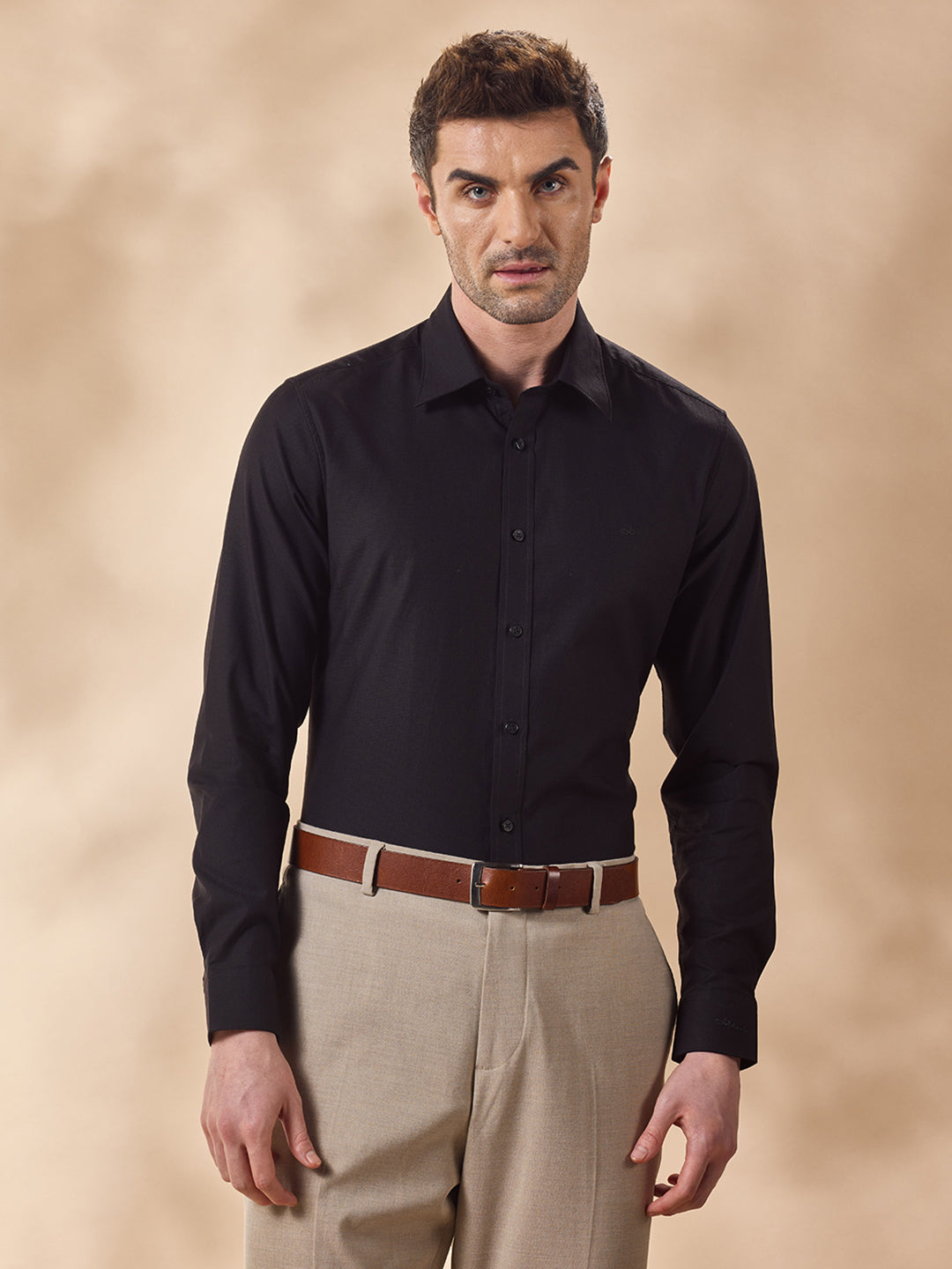 Aldeno Men Black Formal Shirt (FELIX)