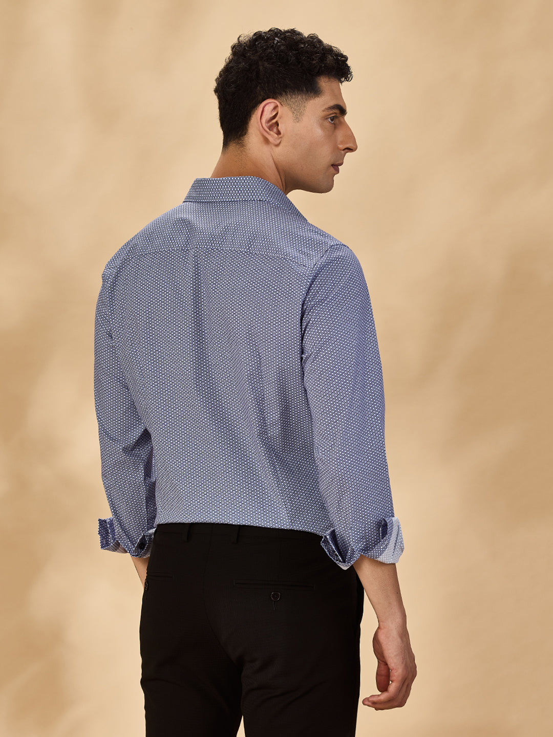 Aldeno Men Blue Formal Shirt (COBB)