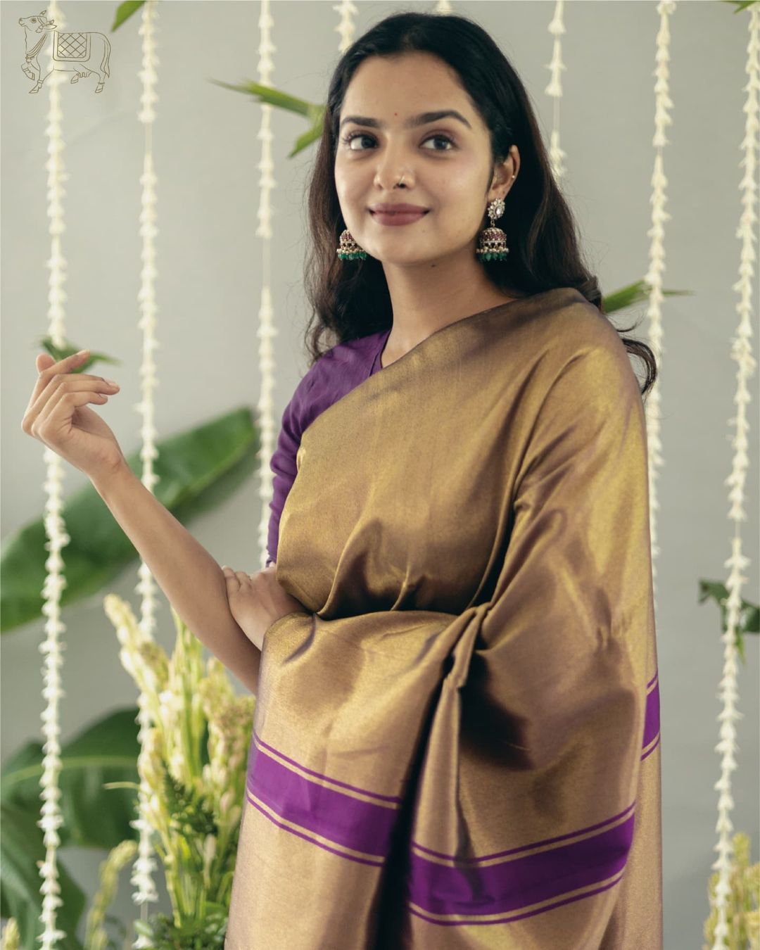 Fancifull Purple Soft Silk Saree With Arresting Blouse Piece