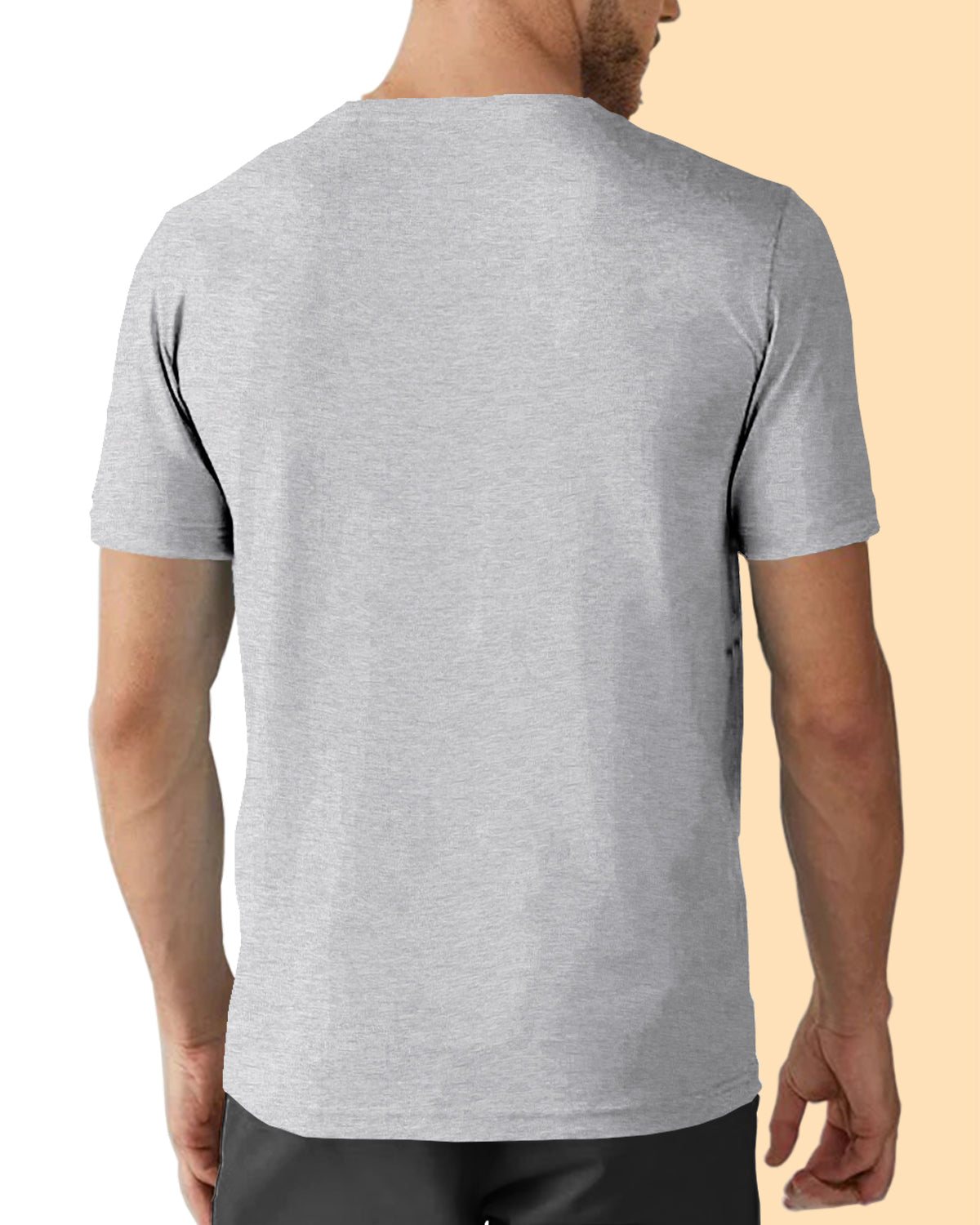 Olive Green & Grey Half Sleeve Reversible T-Shirt (Pack of 1)