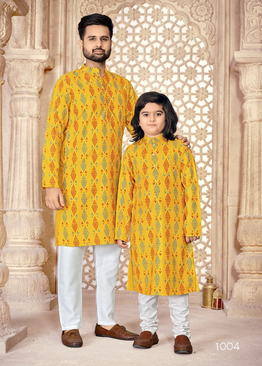 Beautiful Father & Son Combo Kurta Pyjama Dress