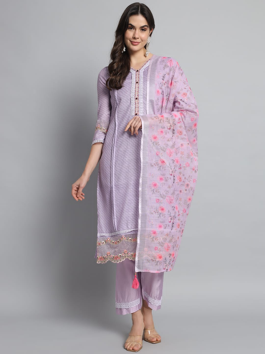 Beautiful Designer Kurti Pant With Dupatta