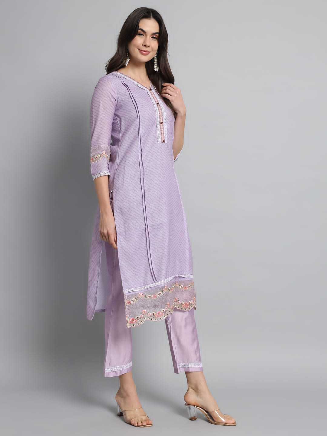 Beautiful Designer Pure Cotton Full Stiched Kurti Pant with Dupatta