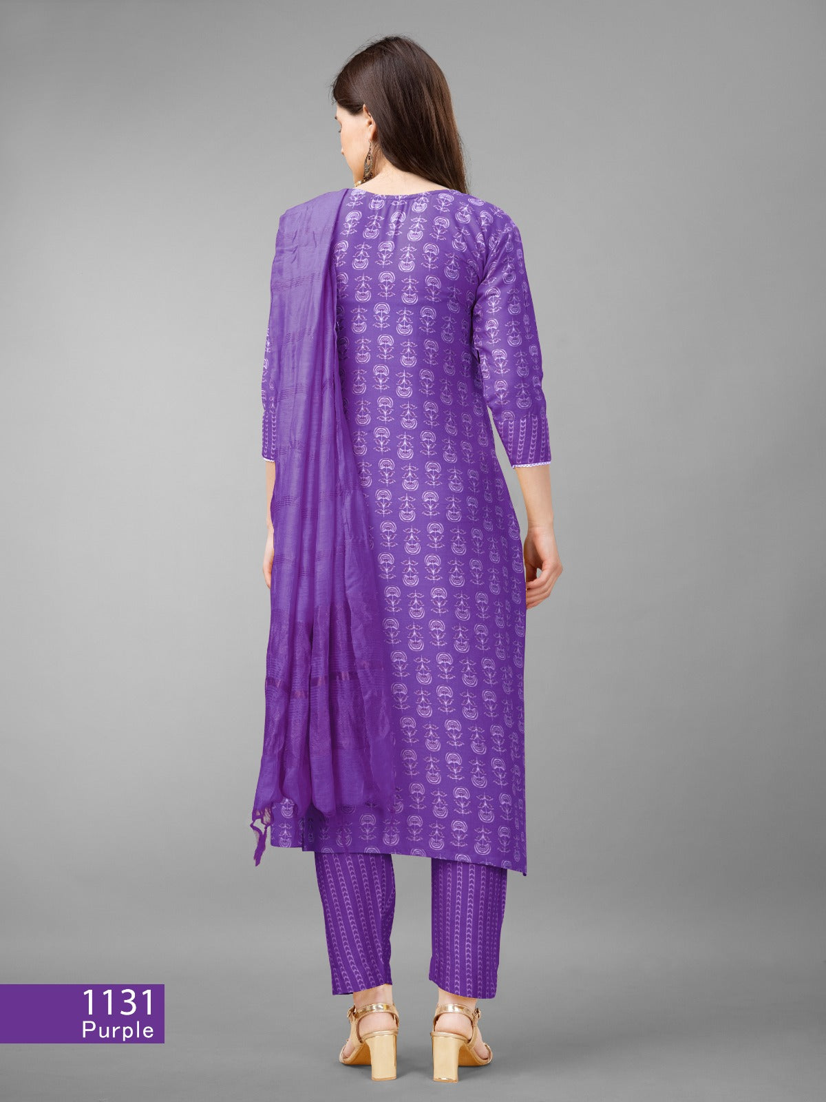 Beautiful Designer Pure Cotton Full Stiched Kurti Pant with Dupatta