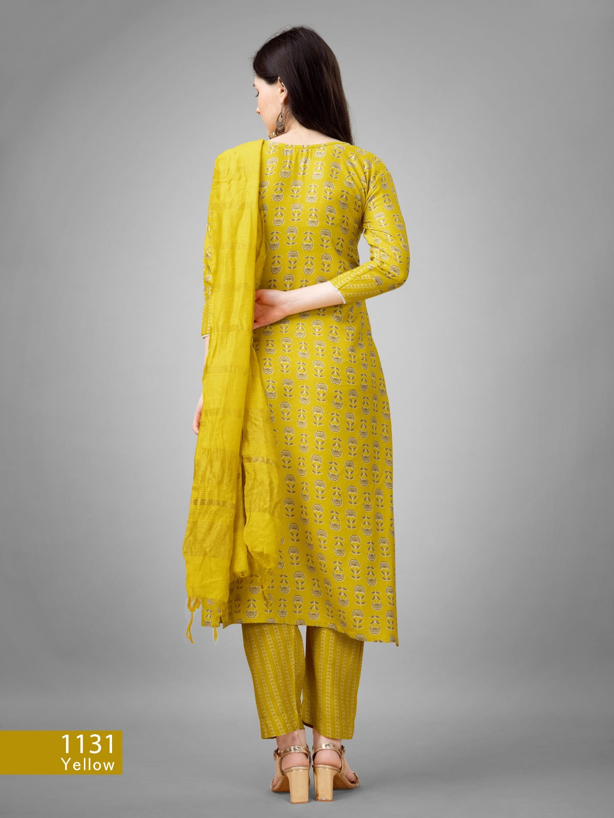 Beautiful Designer Pure Cotton Full Stiched Kurti Pant with Dupatta