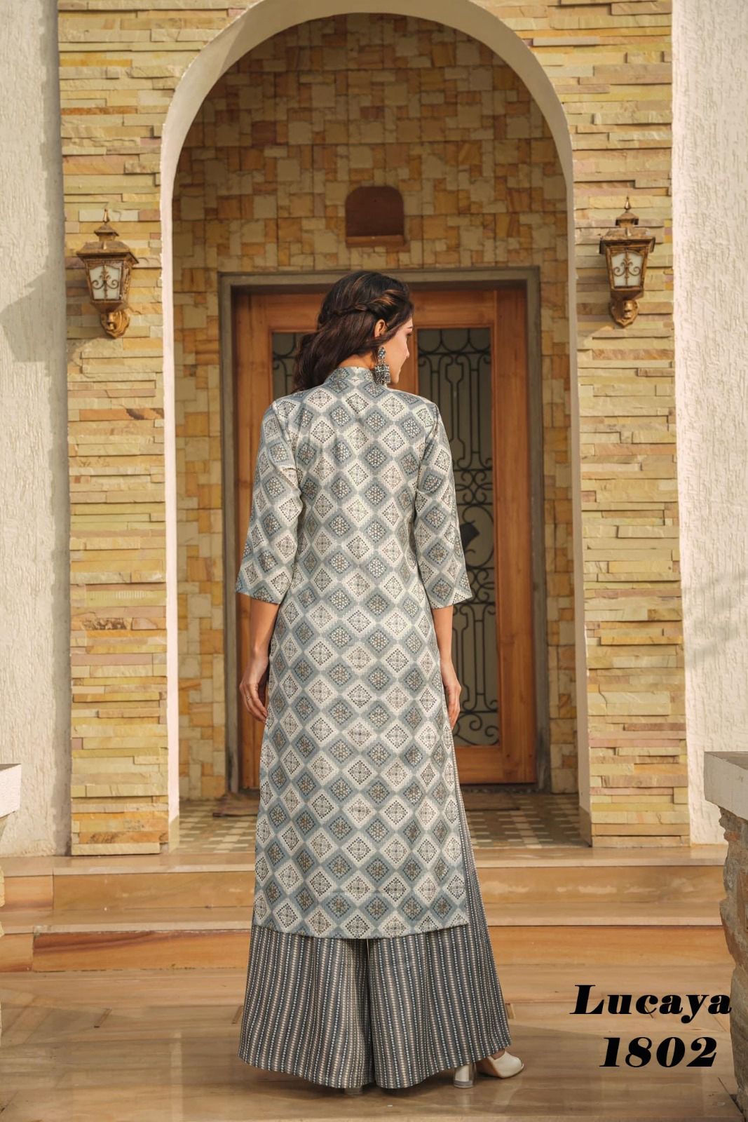 Beautiful Designer Rayon With Heavy Digital Print Casual Wear Kurti With Bottom