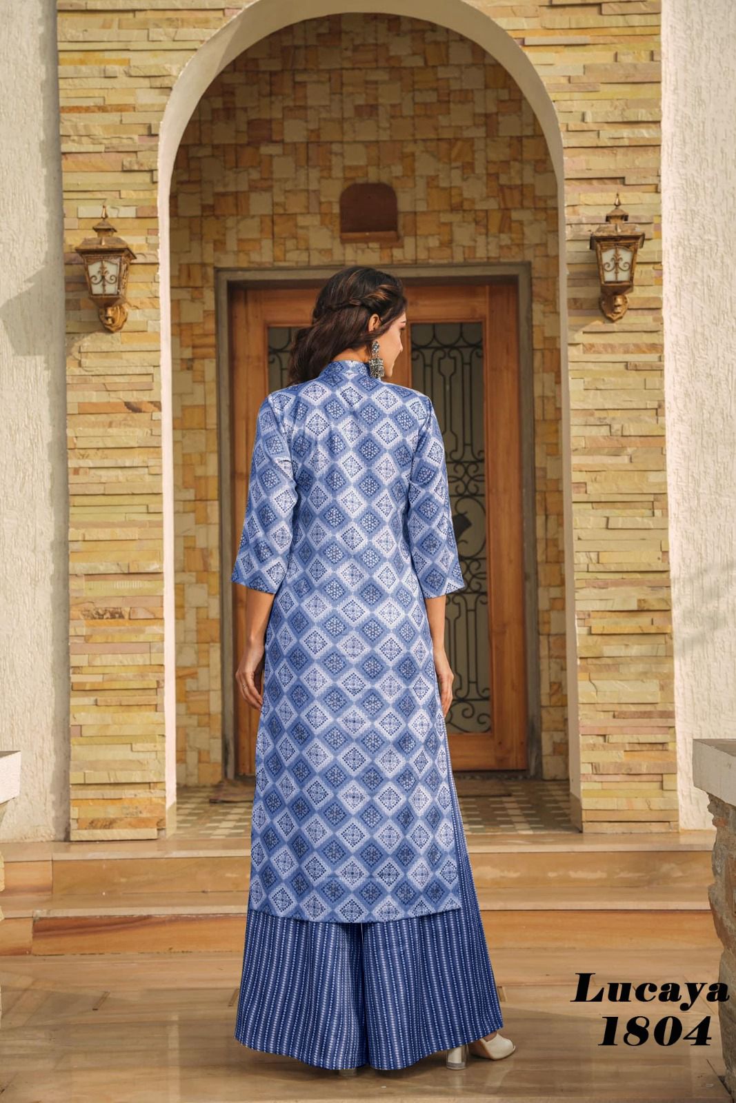 Beautiful Designer Rayon With Heavy Digital Print Casual Wear Kurti With Bottom