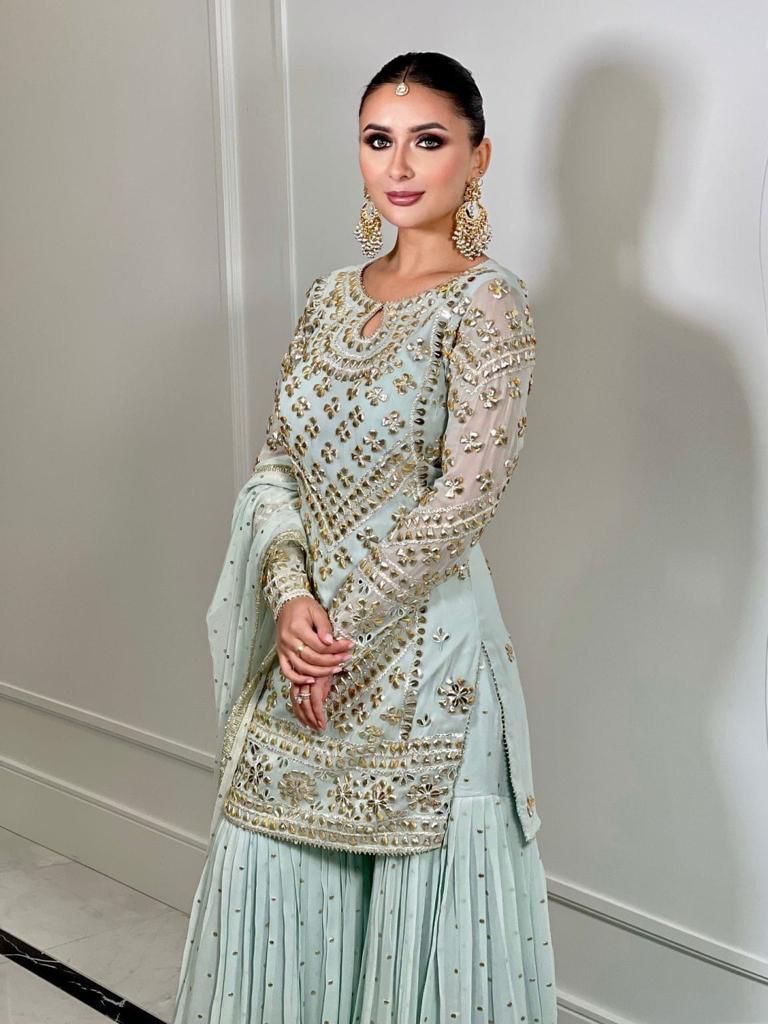 Beautiful Designer Pure Georgette Punjabi Patiala Suit