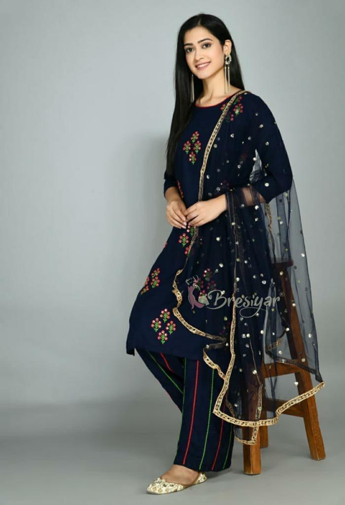 Beautiful Designer Rayon Cotton Salwar Suit