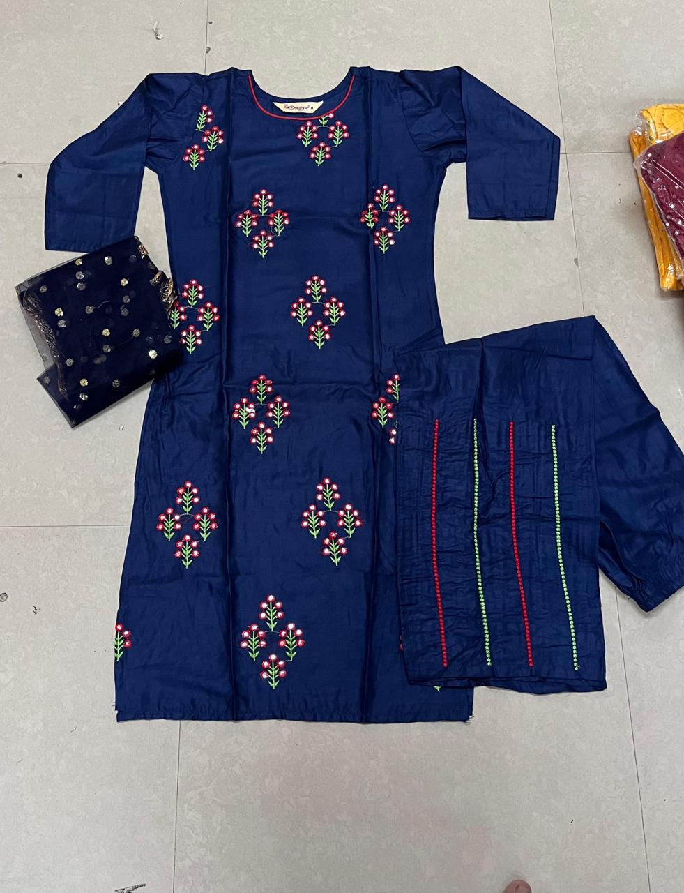 Beautiful Designer Rayon Cotton Salwar Suit