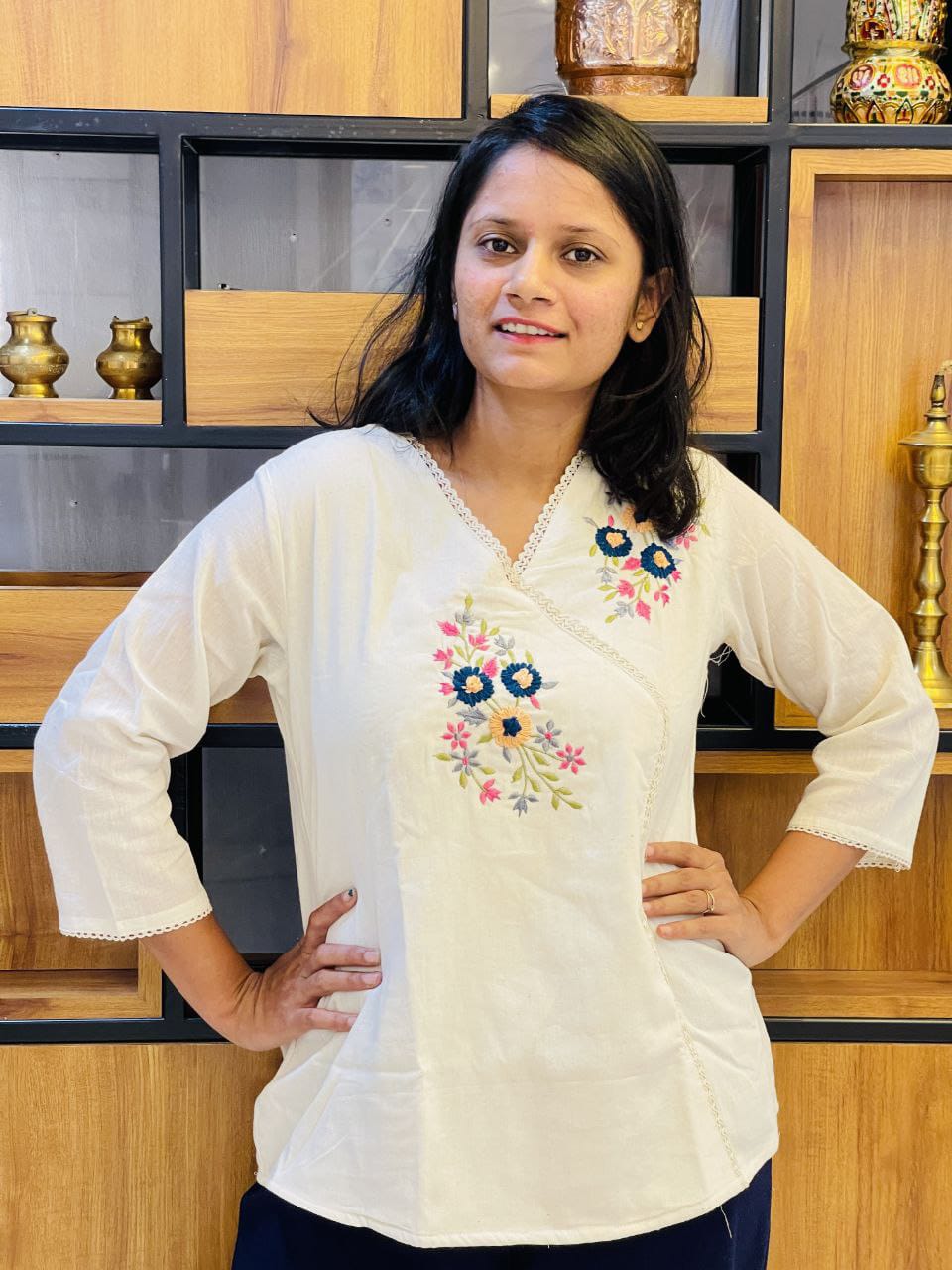 Beautiful Designer Summer Special Pure Khadi Cotton Kurti Top