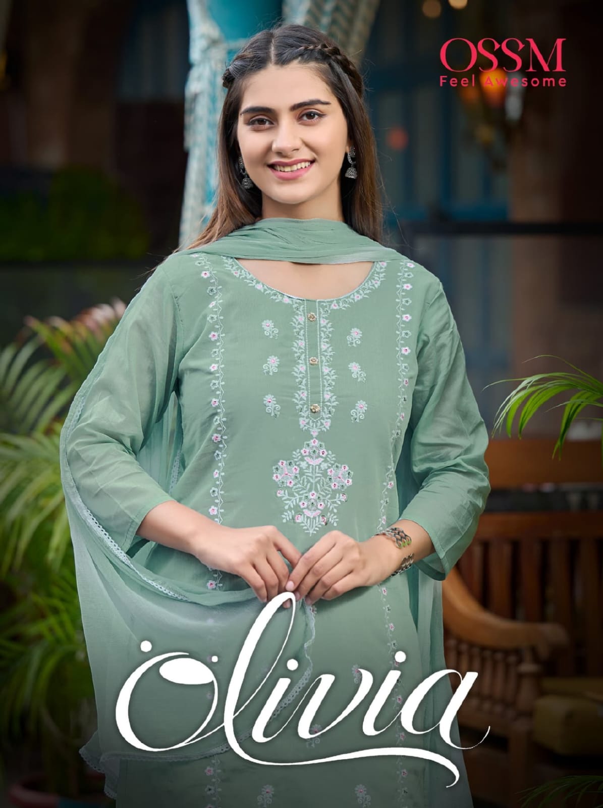 Beautiful Designer premium Cotton Kurti Pant With Dupatta Salwar Suit