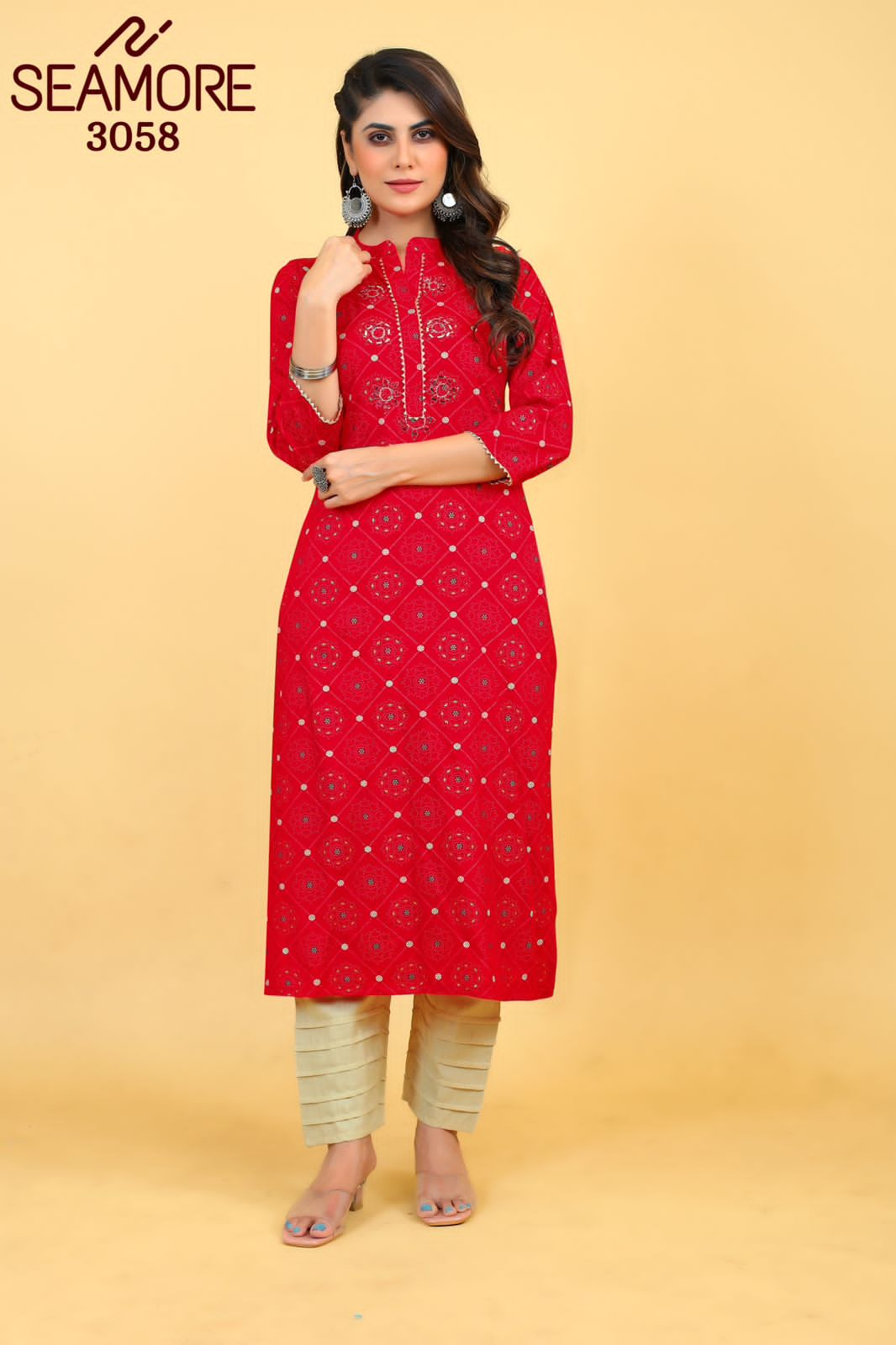 Beautiful Designer Party Wear Punjabi Style Reyon Kurti