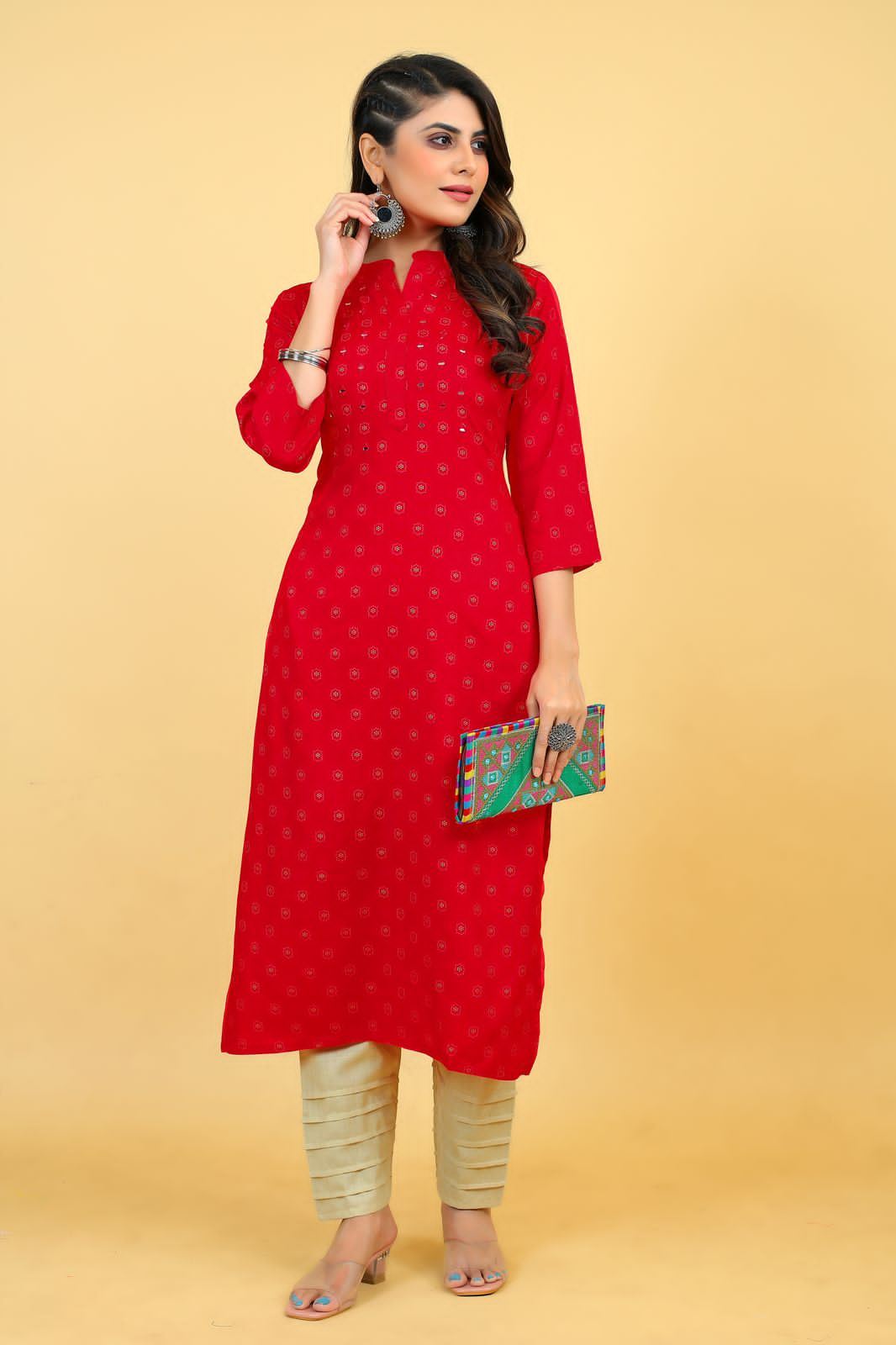 Beautiful Designer Party Wear Punjabi Style Reyon Kurti