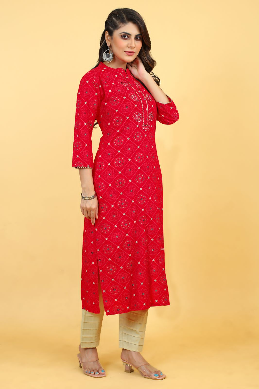 Beautiful Designer Party Wear Punjabi Style Reyon Kurti