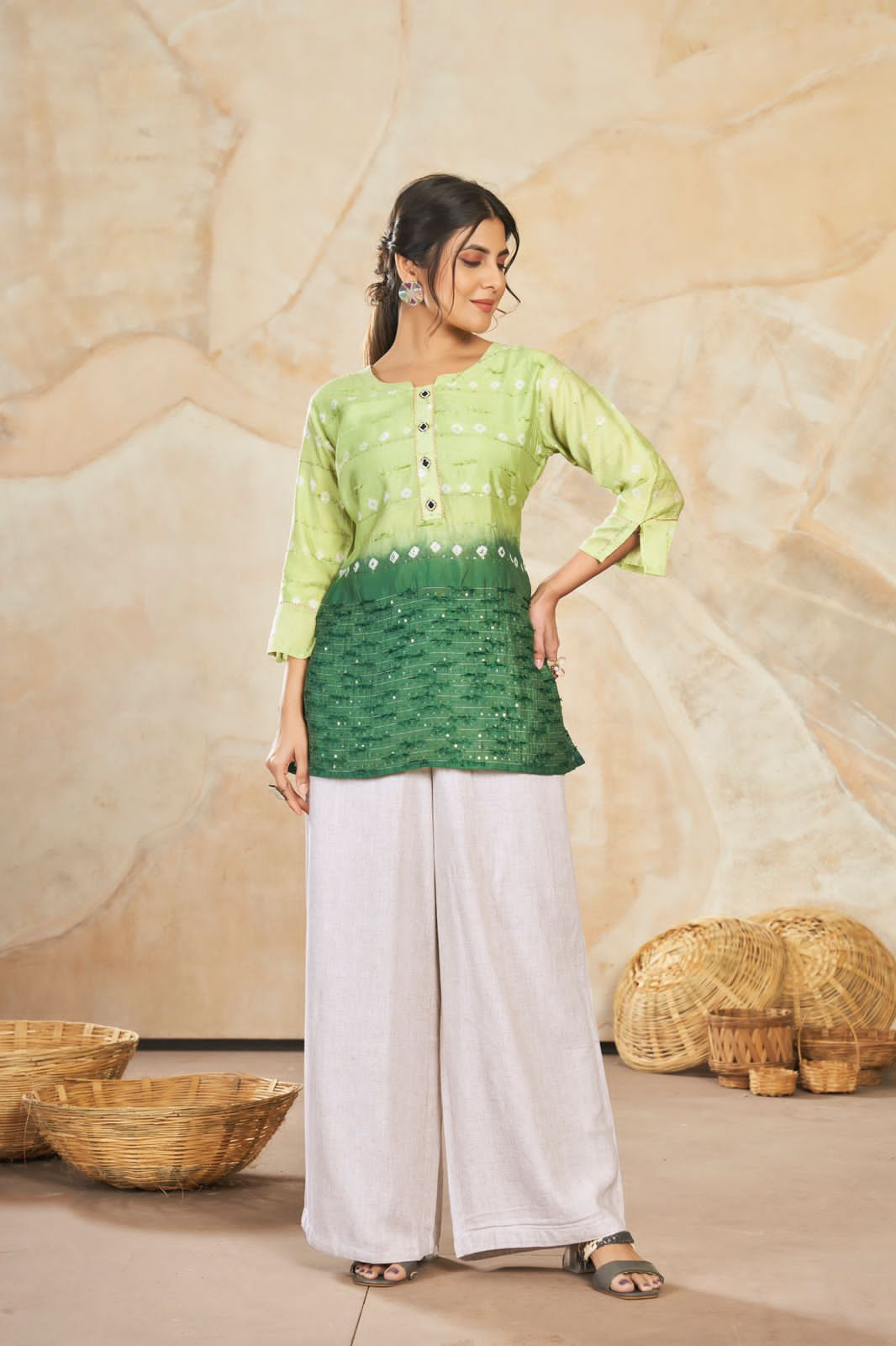 Beautiful Designer Party Wear Punjabi Style Reyon Kurti