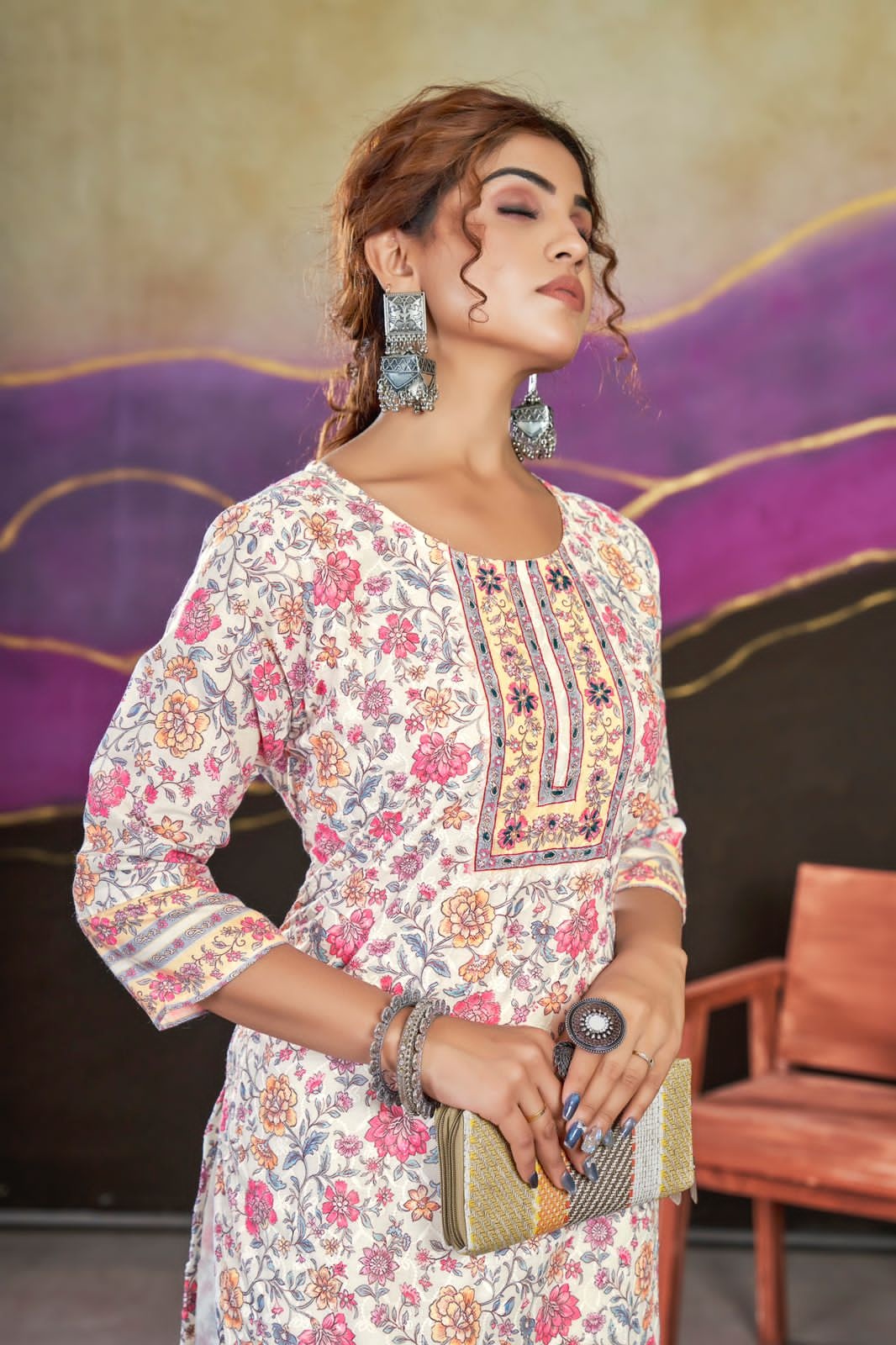 Beautiful Designer Party Wear Summer Special Poly Cotton Kurti