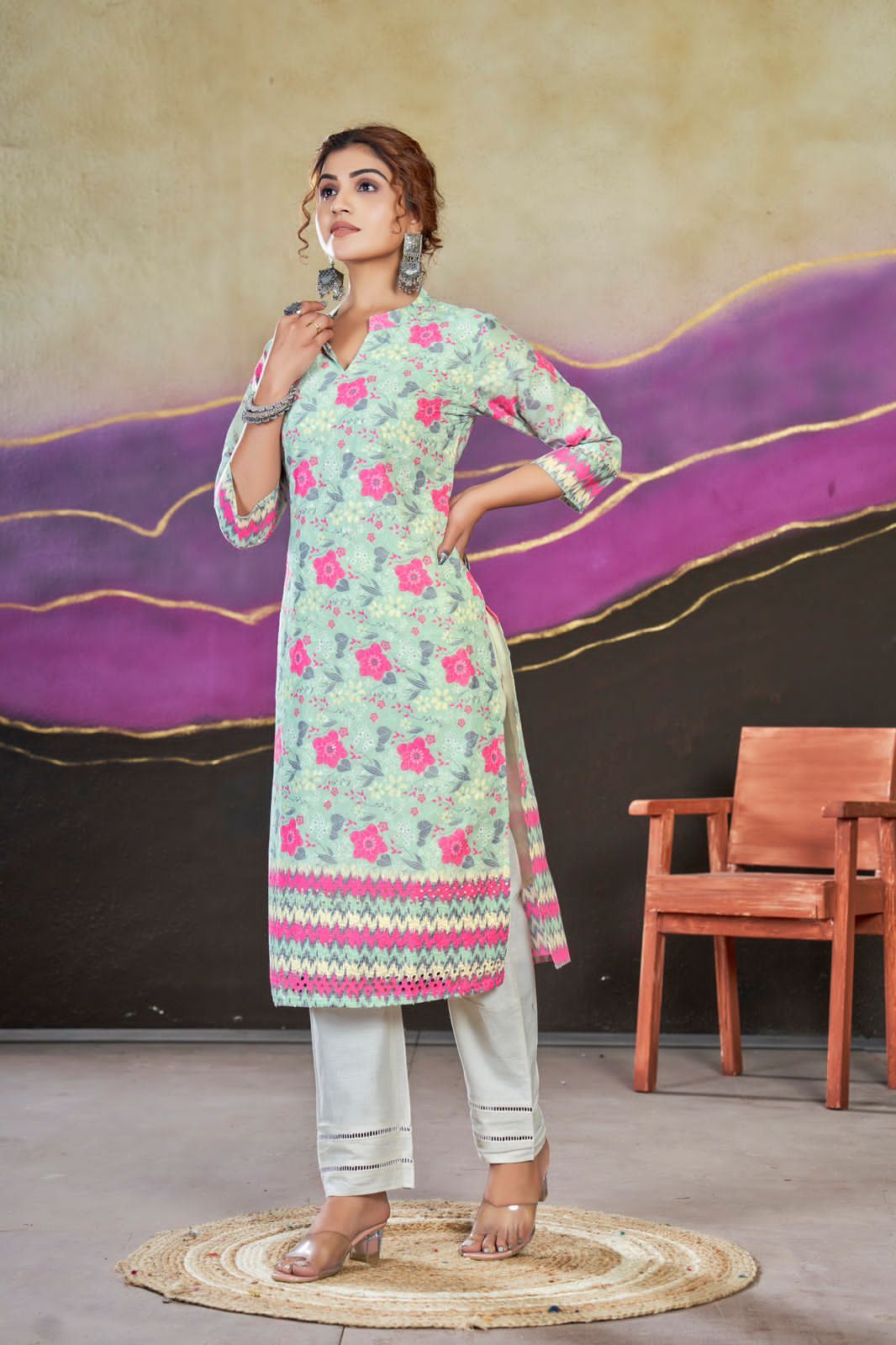 Beautiful Designer Party Wear Summer Special Poly Cotton Kurti