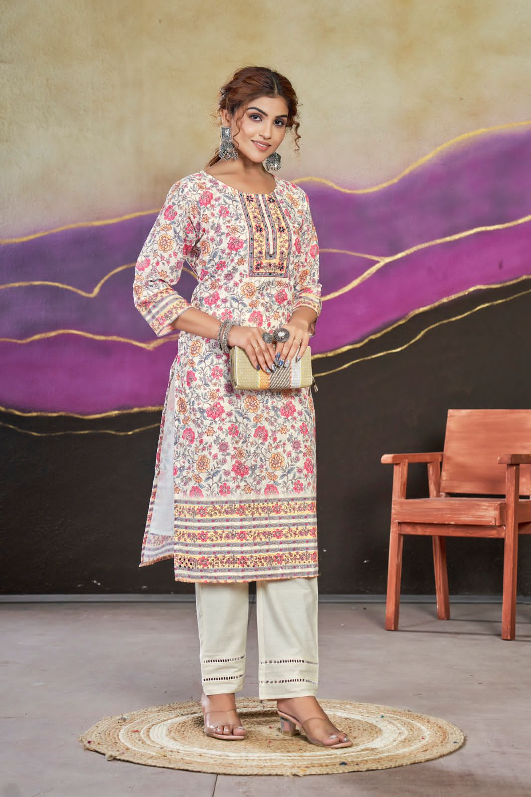 Beautiful Designer Party Wear Summer Special Poly Cotton Kurti