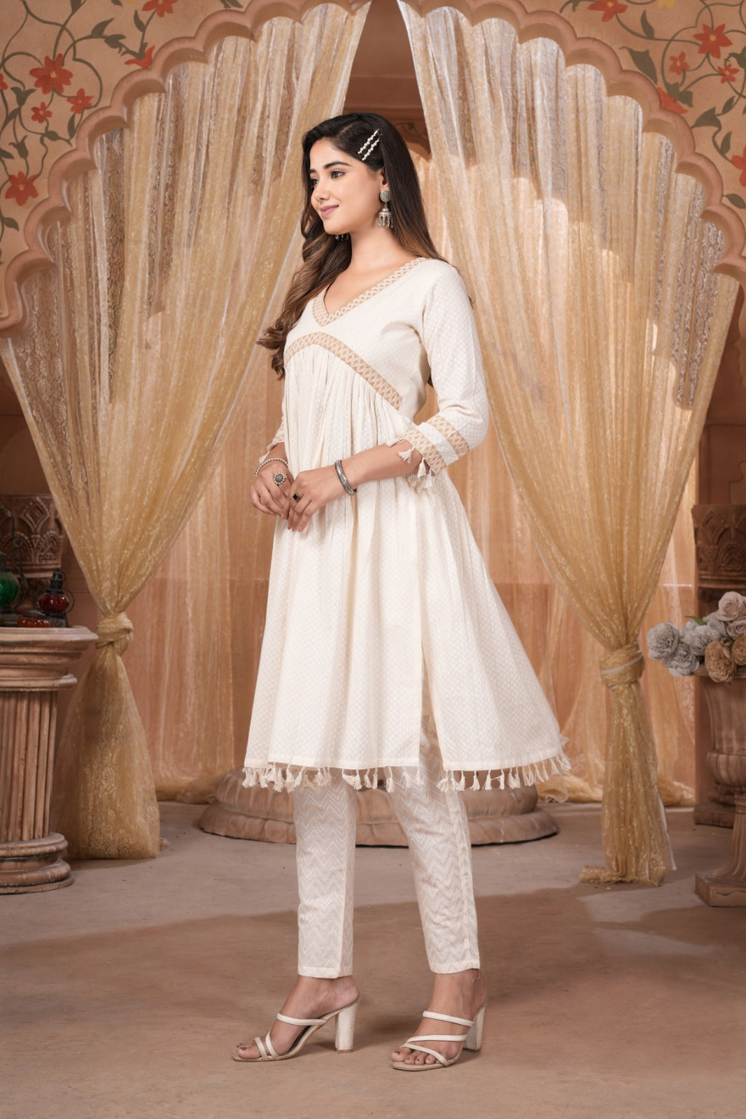 Beautiful Designer Summer Special Pure Khadi Kurti