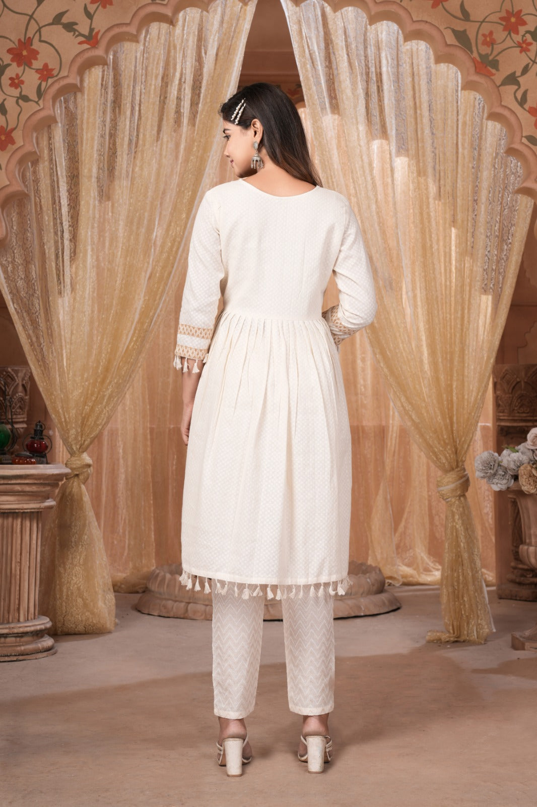 Beautiful Designer Summer Special Pure Khadi Kurti