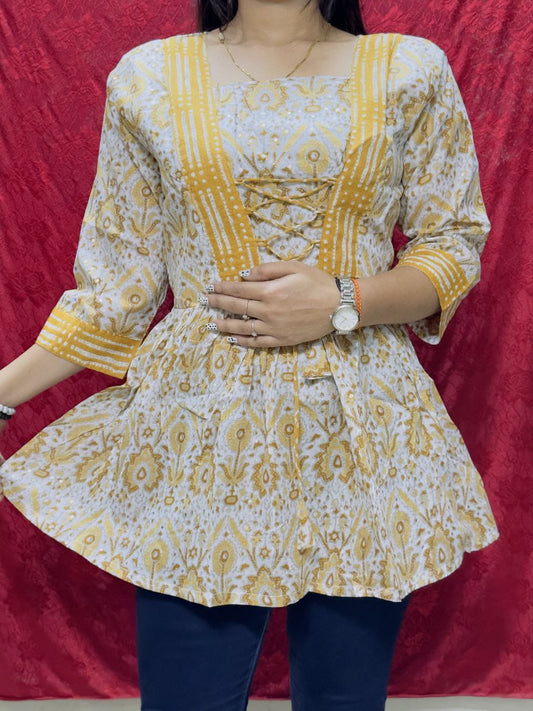 Beautiful Designer Summer Special Pure Cotton Kurti Top