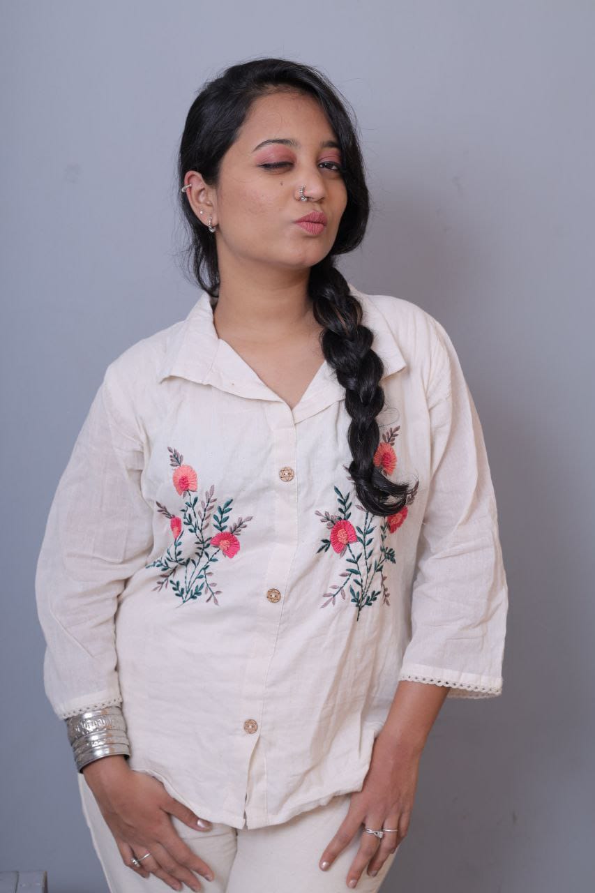 Beautiful Designer Summer Special Pure Khadi Cotton Kurti Top