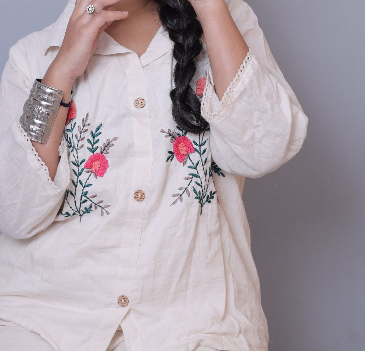 Beautiful Designer Summer Special Pure Khadi Cotton Kurti Top